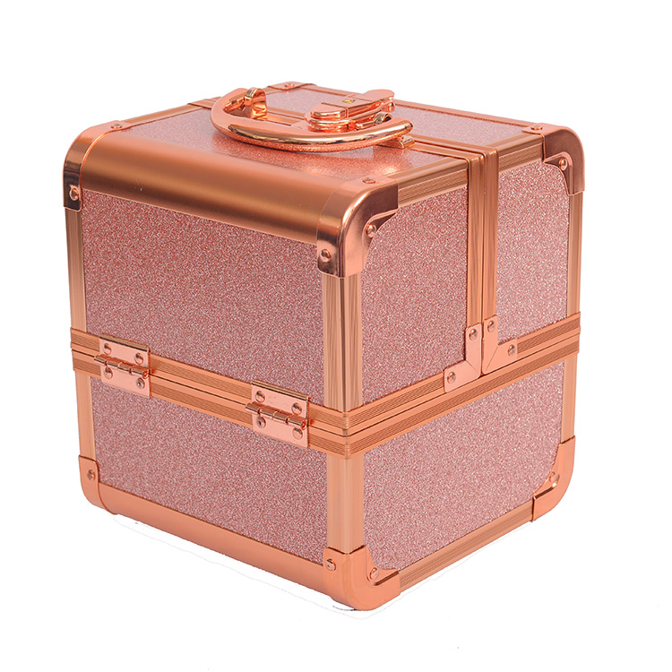 Бьюти кейс для косметики CWB 8015 розовое золото - изображение