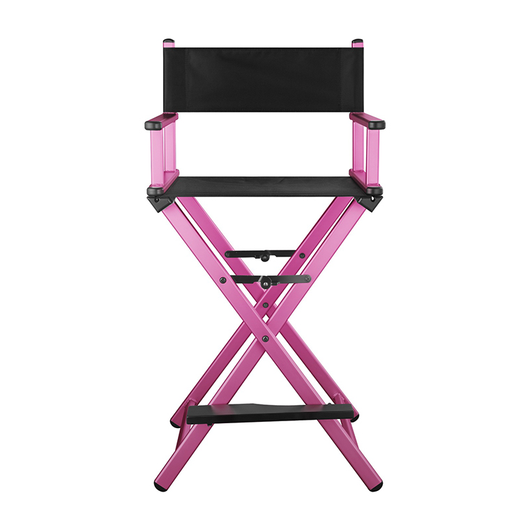 Разборный стул визажиста из алюминия (розовый) - изображение
