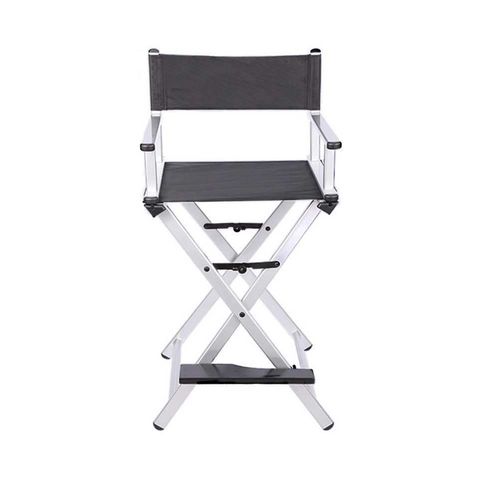 Разборный стул визажиста из алюминия (серебристый) - изображение
