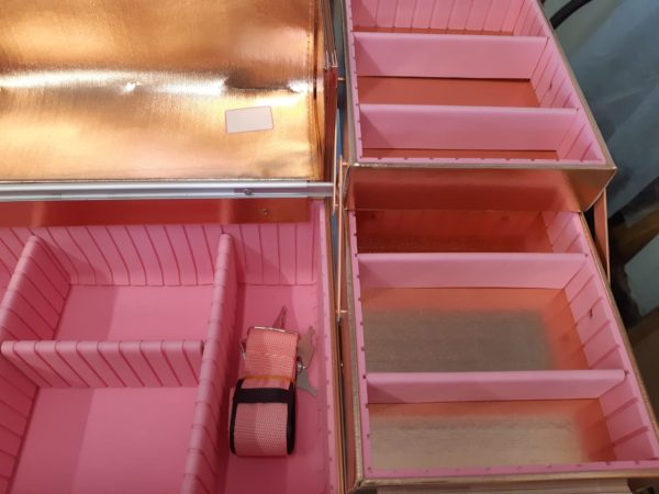 Бьюти кейс для косметики OKIRO CWB7350 розовое золото (уценка) У-31 - изображение 11