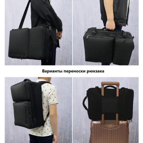 Рюкзак-чемодан для барбера (парикмахера) OKIRO PRO B2 черный - изображение 6