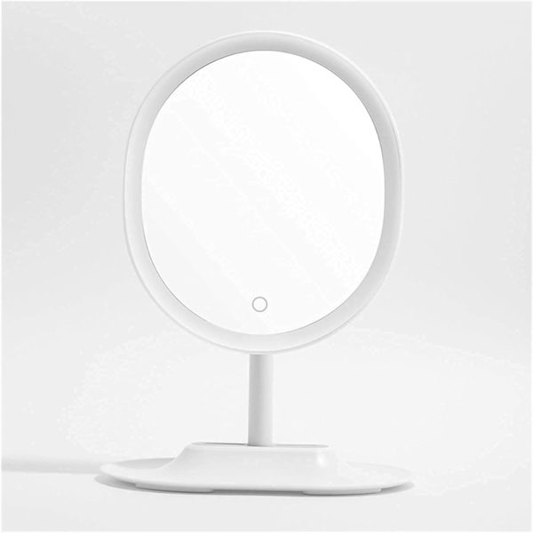 Зеркало овальное гримерное настольное RM 223-DL (белое) - изображение 8