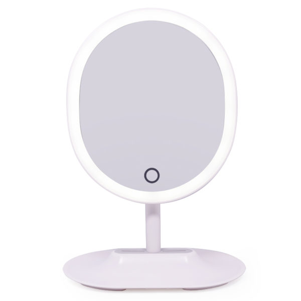 Зеркало овальное гримерное настольное RM 223-DL (белое) - изображение 9
