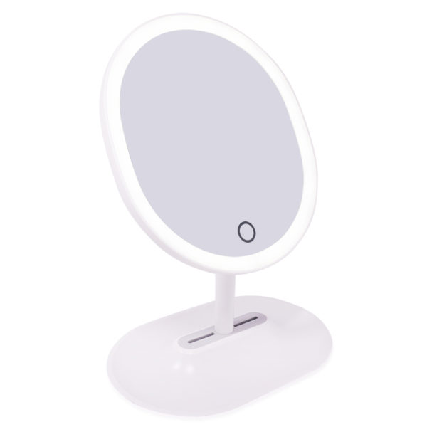 Зеркало овальное гримерное настольное RM 223-DL (белое) - изображение 10