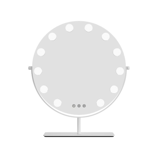 Зеркало гримерное настольное круглое DP 231 B (белое) - изображение 6