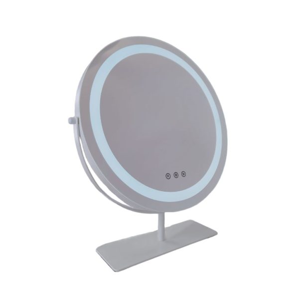 Зеркало гримерное настольное круглое DP 231 L (белое) - изображение 7