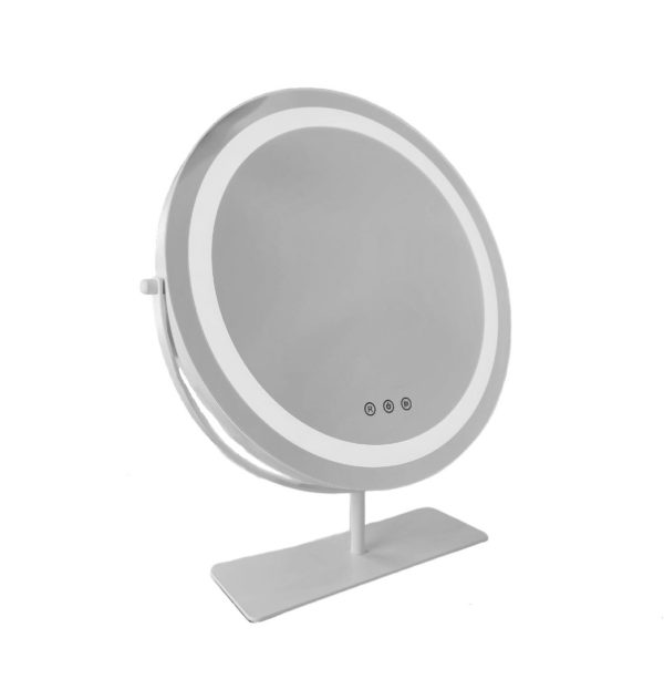 Зеркало гримерное настольное круглое DP 231 L (белое) - изображение 6